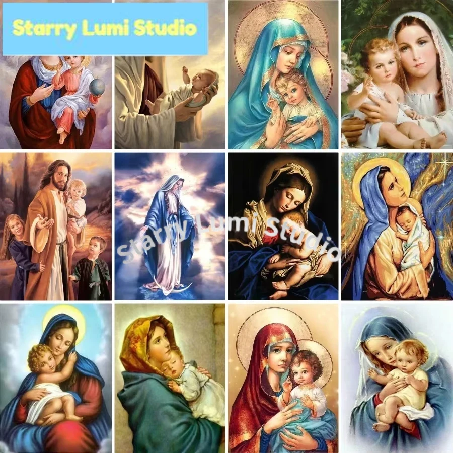 Resin Craft Kit - Diamond Painting Virgin Mary Diamond Embroidery