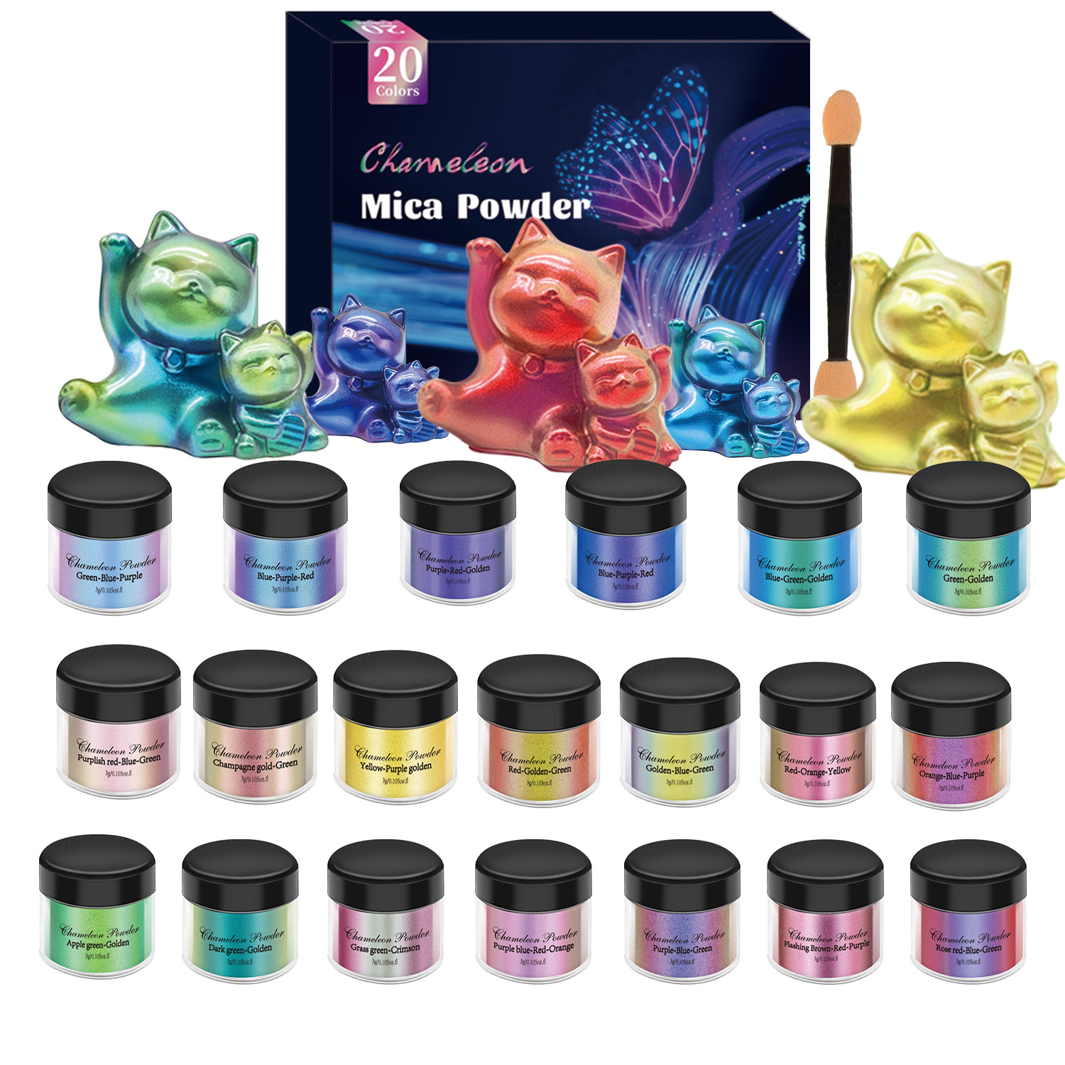 10/20pcs Mirror Chameleons Pig - Resin Jewelry Kit recensione e prezzo