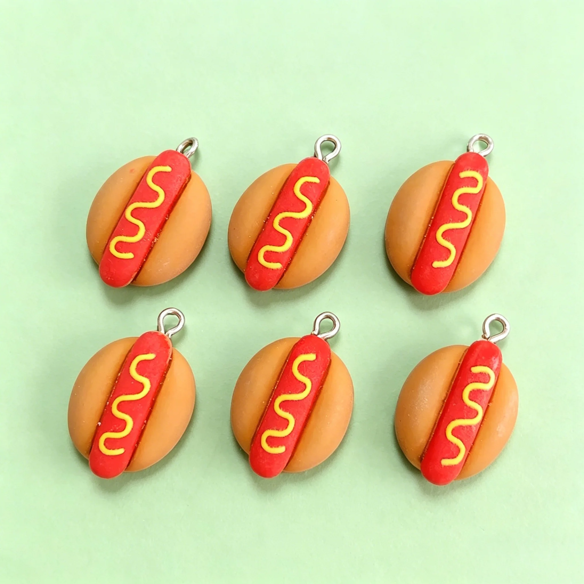 10Pcs Cute Mini Hot Dog Resin  - Resin Craft Projects recensione e prezzo