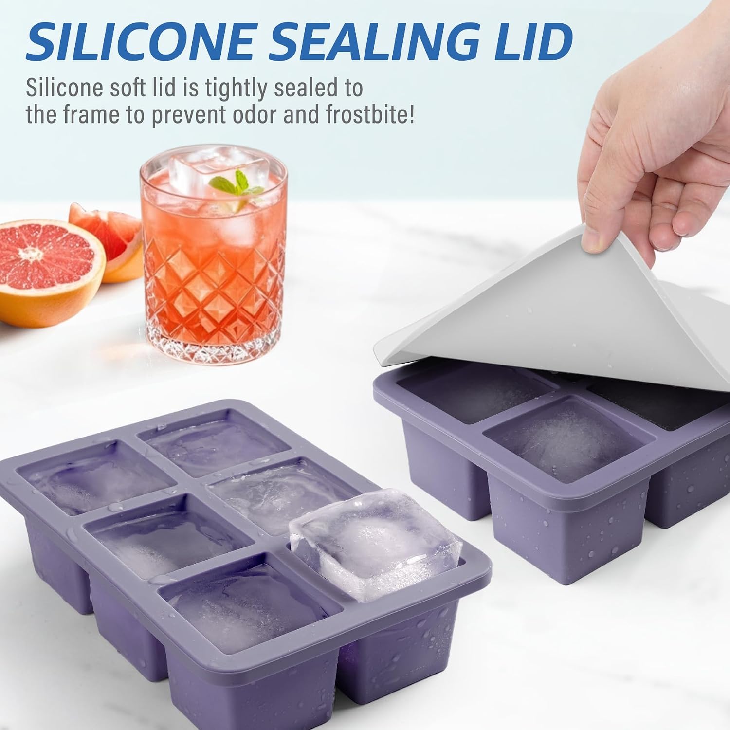 Silicone Ice Cube Tray: 2pack  - Silicone Mold Tray recensione e prezzo
