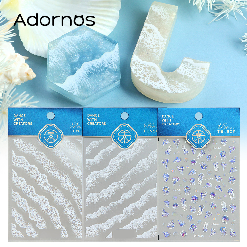 1Sheet Ocean Resin Sticker Epo - Resin Ocean Wave Mold recensione e prezzo