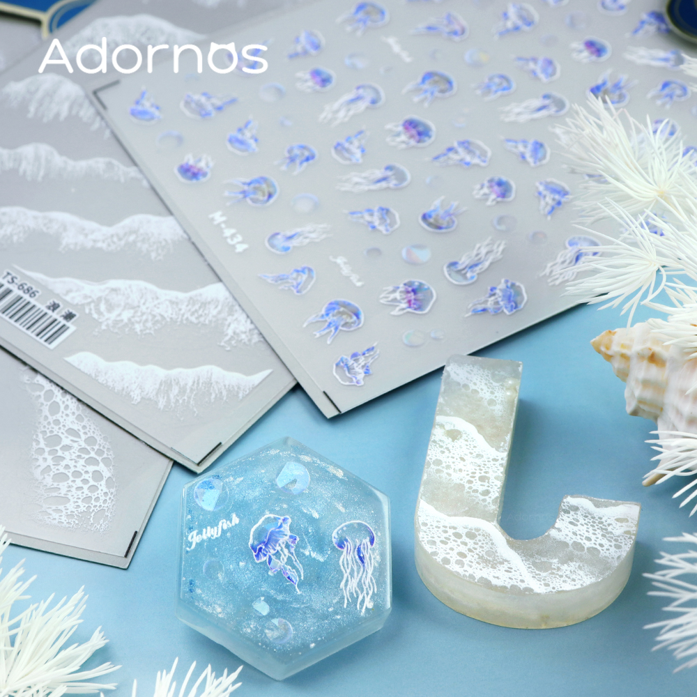 1Sheet Ocean Resin Sticker Epo - Resin Ocean Wave Mold recensione e prezzo