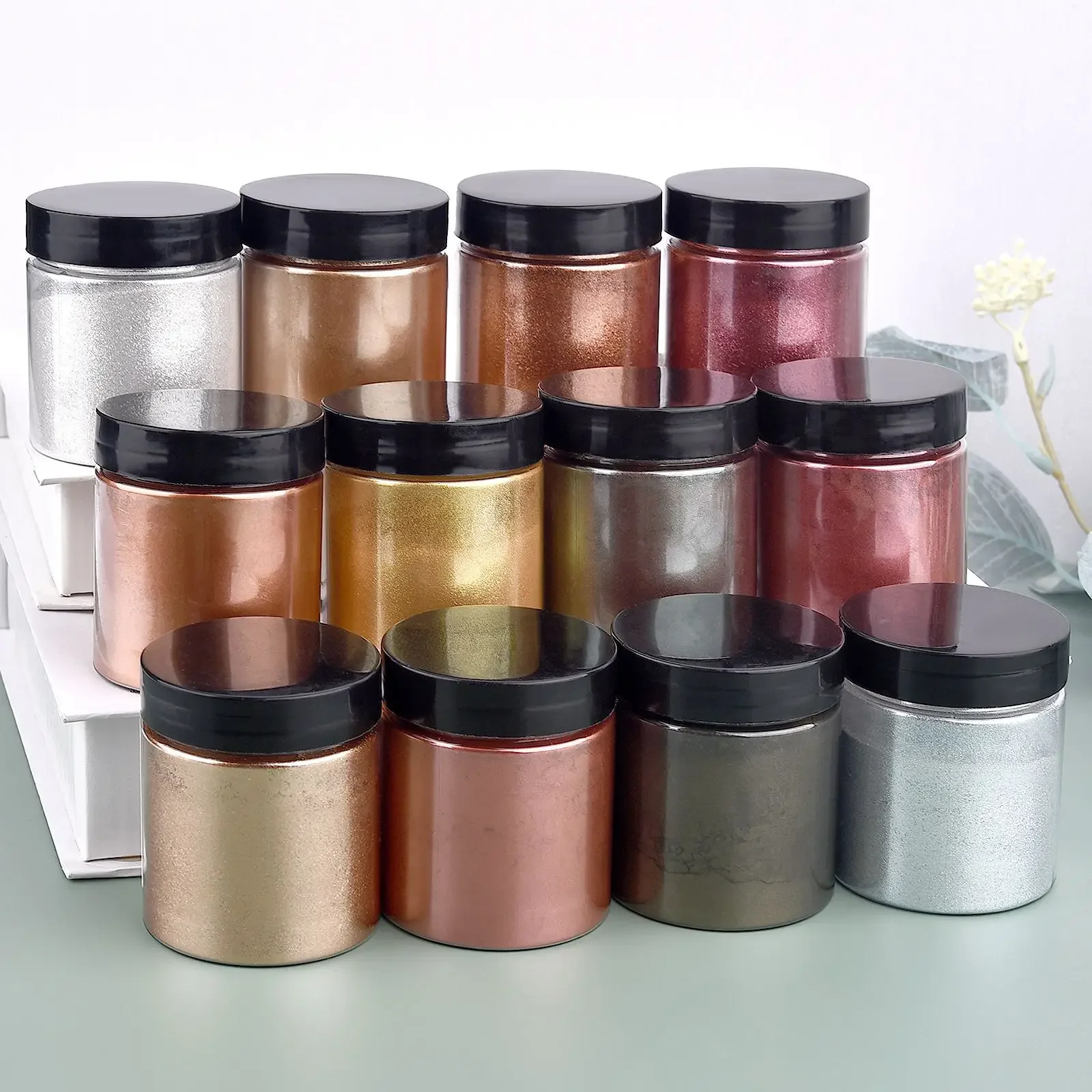 50g/Bottle Metallic Glitter Po - Resin Pigment Set recensione e prezzo