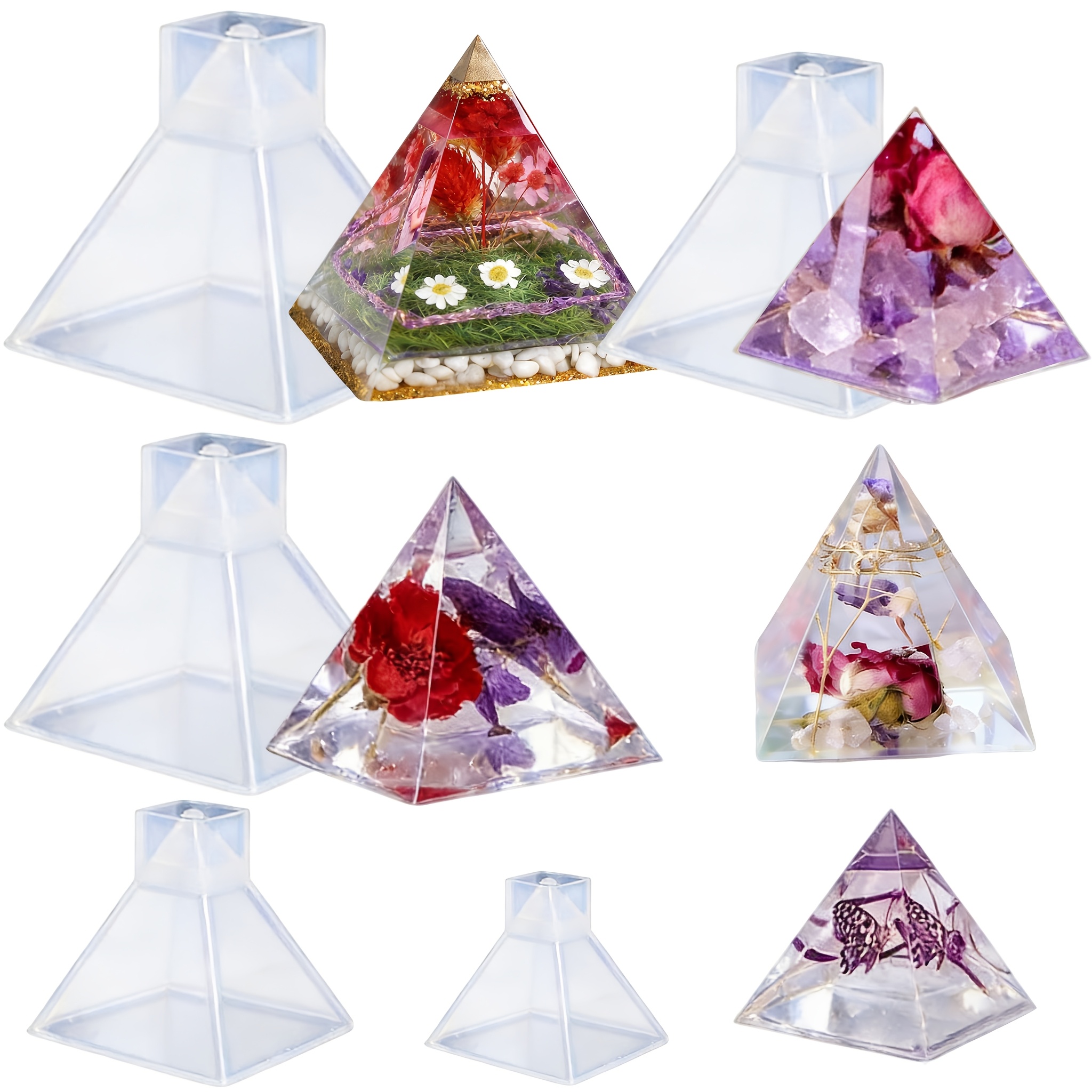 5pc - Pyramid Resin Molds of V - Resin Jewelry Kit recensione e prezzo