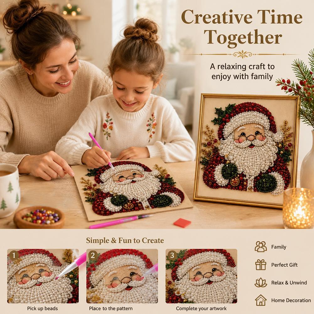 Christmas Santa Claus Pearl Ar - Resin Craft Kit recensione e prezzo