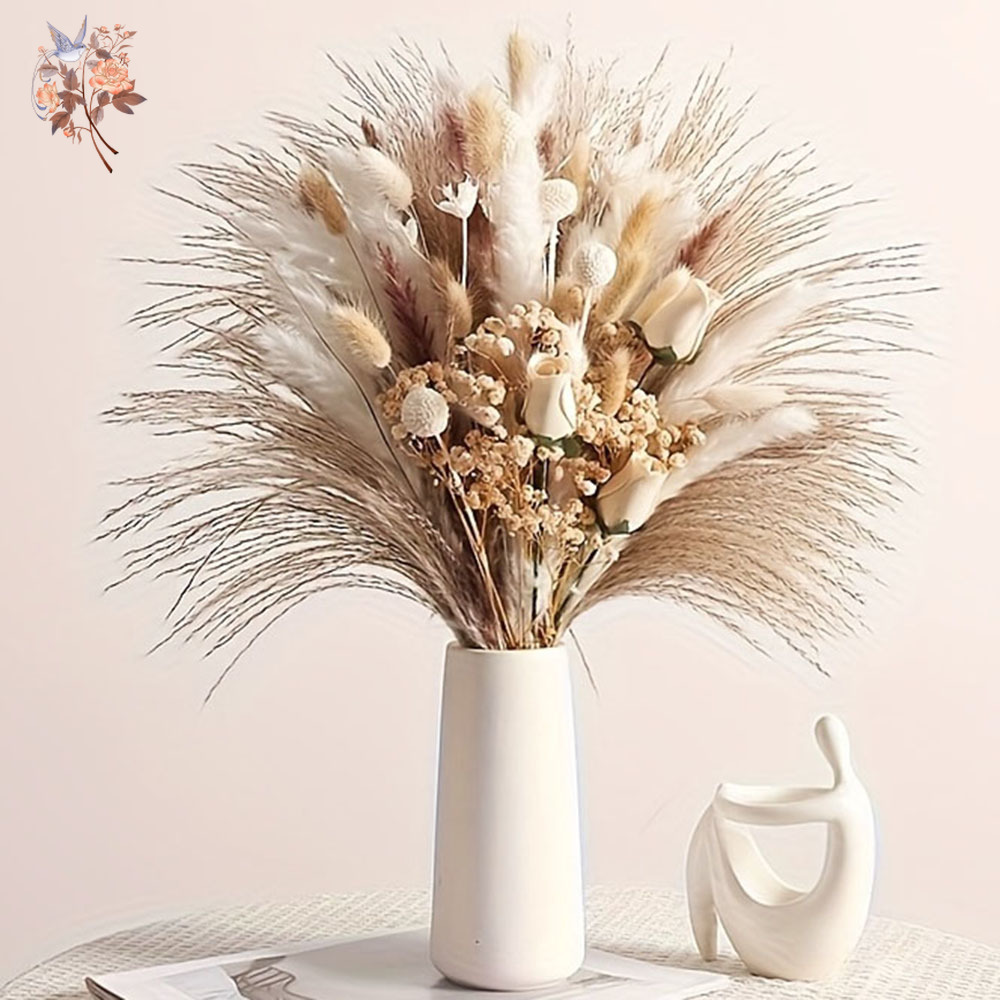 80Pcs Artificial Dried Flowers - Dried Flower Bulk recensione e prezzo