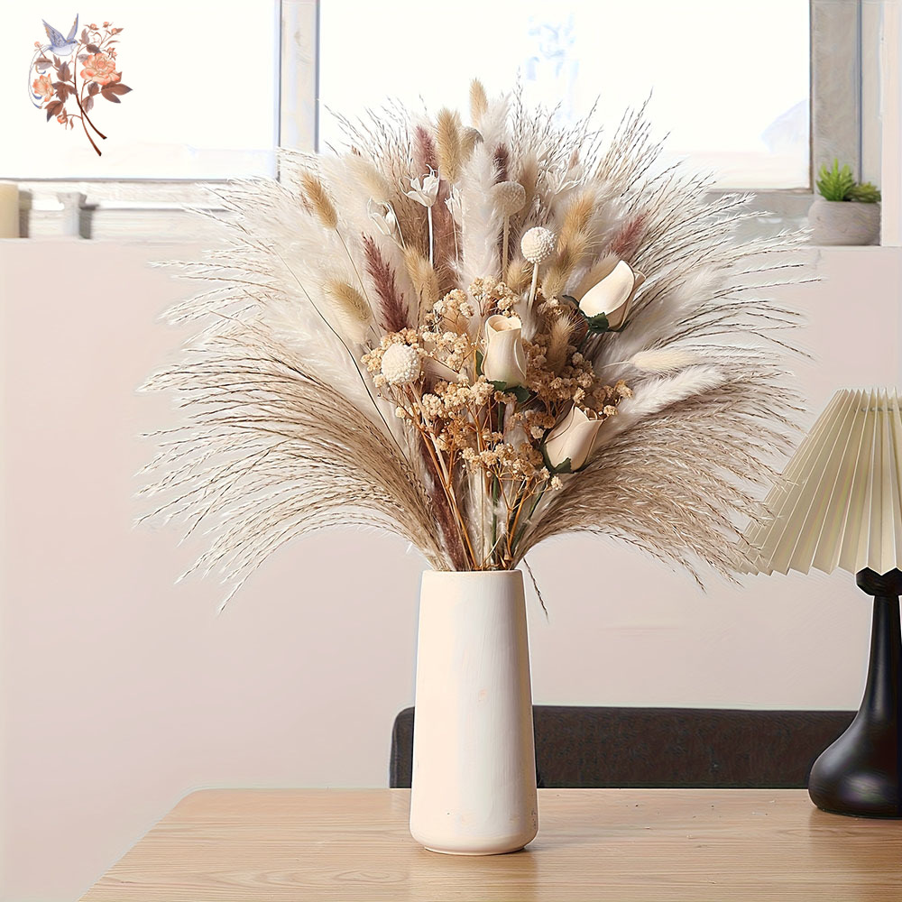80Pcs Artificial Dried Flowers - Dried Flower Bulk recensione e prezzo