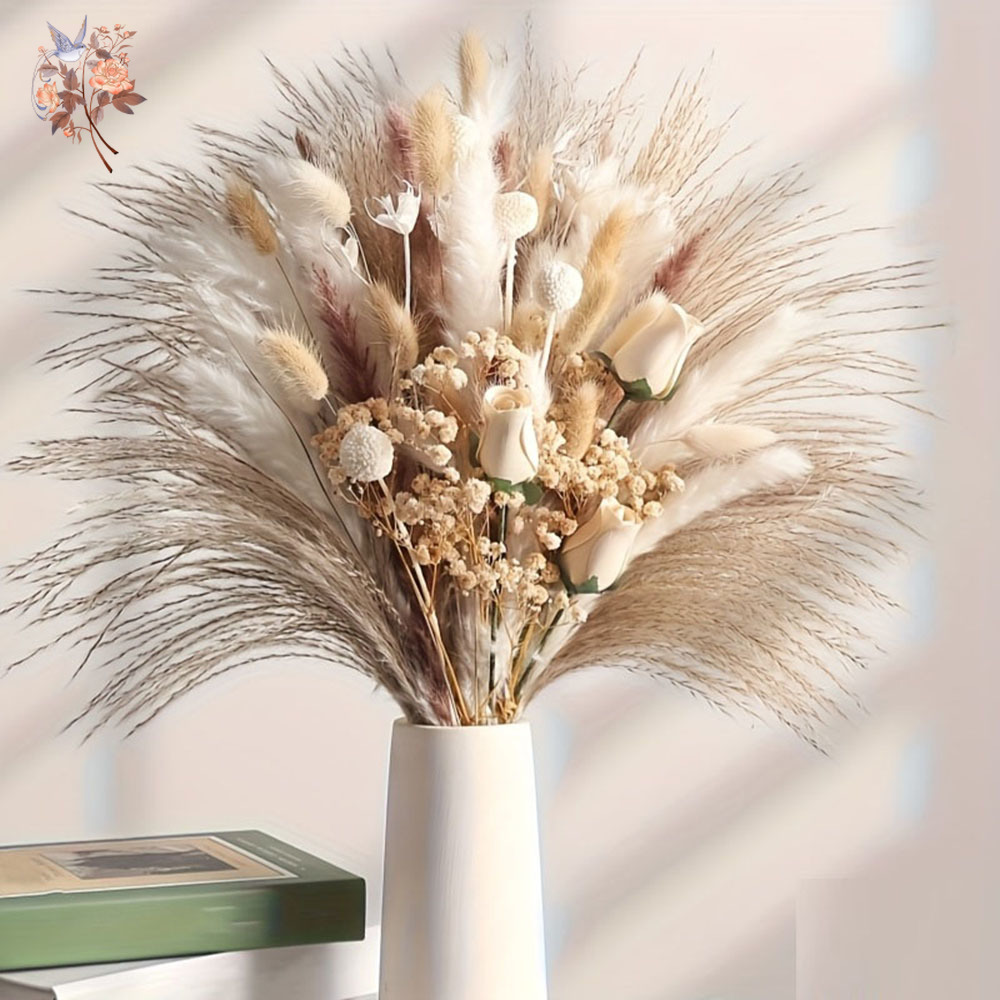 80Pcs Artificial Dried Flowers - Dried Flower Bulk recensione e prezzo