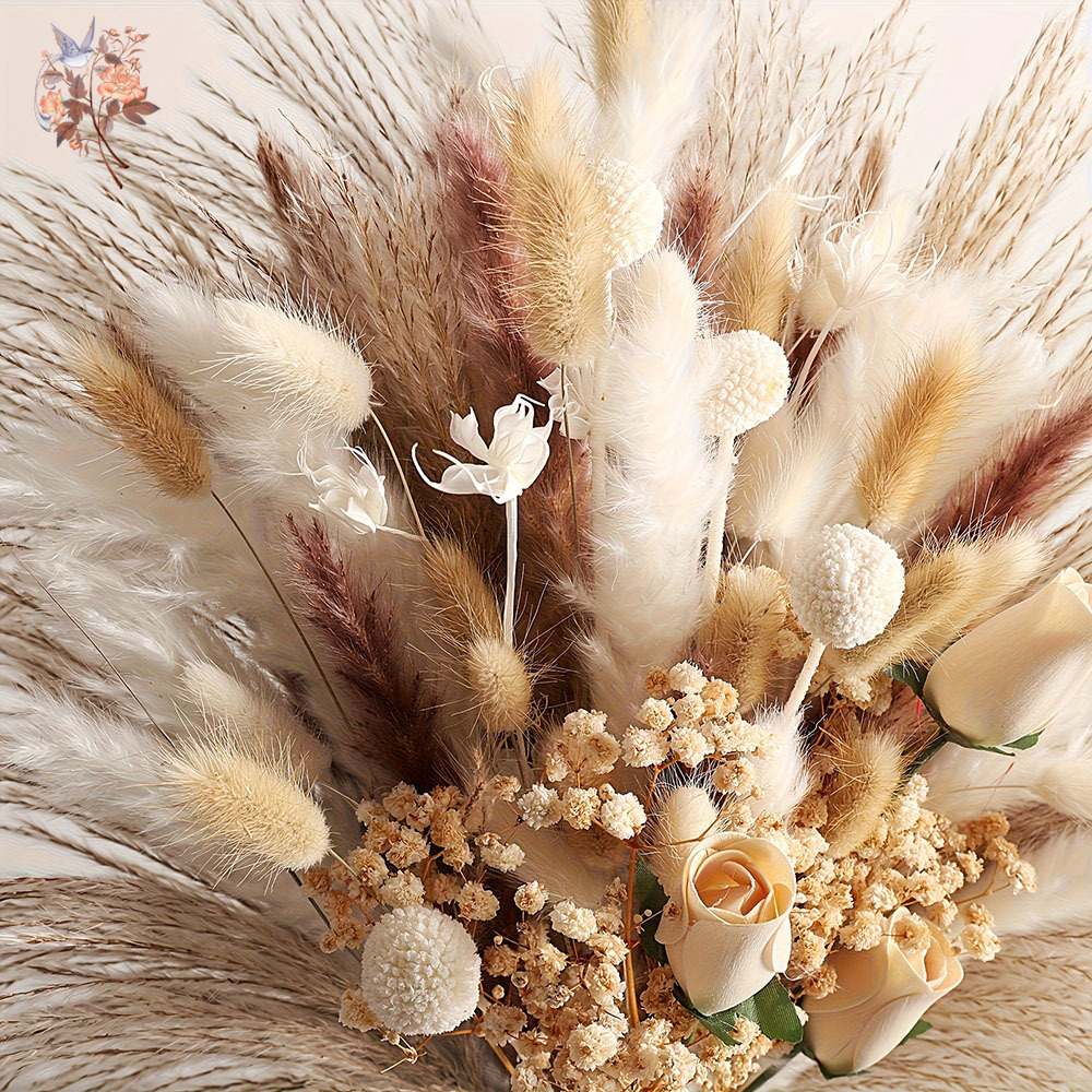 80Pcs Artificial Dried Flowers - Dried Flower Bulk recensione e prezzo