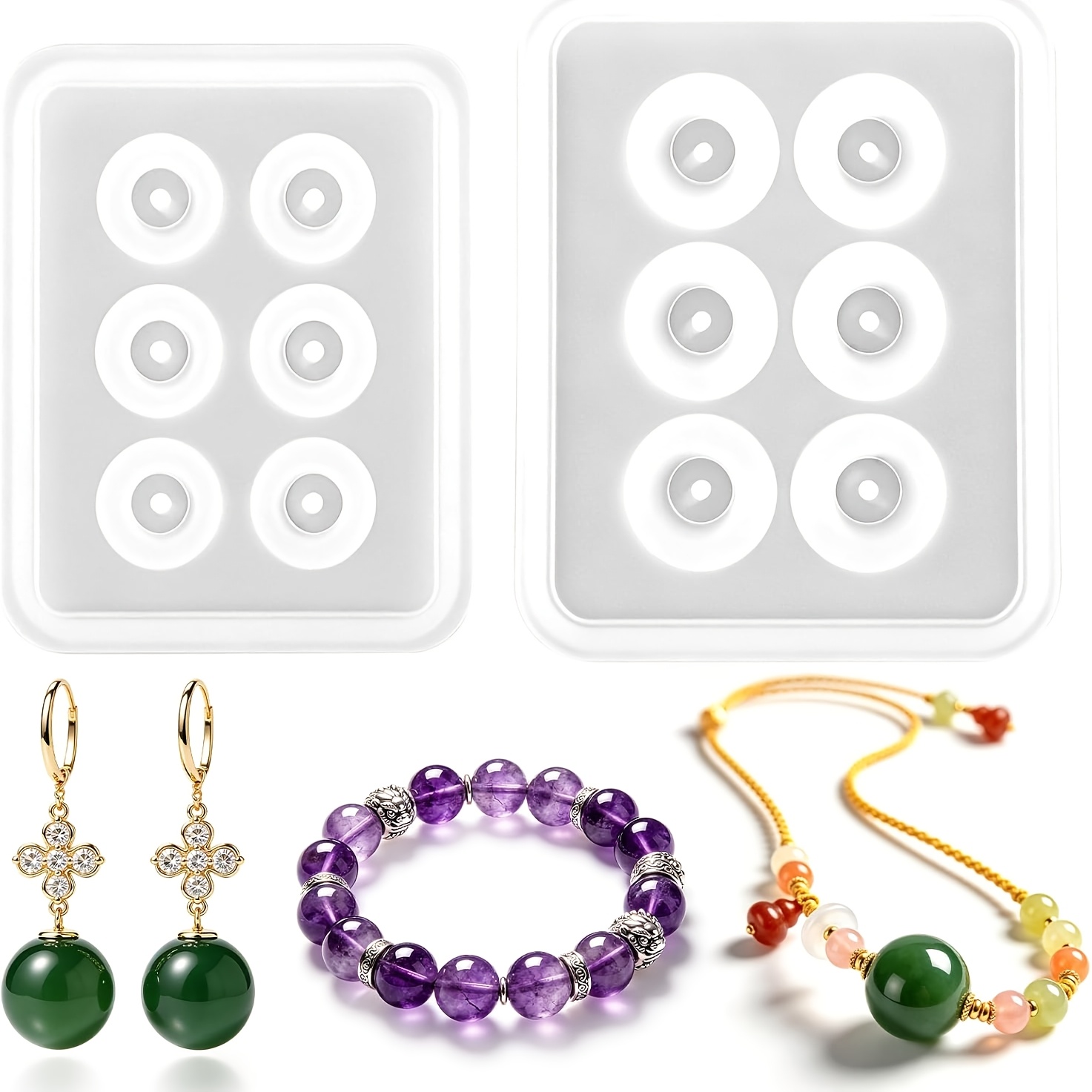 Two Perforated Spherical Silic - Resin Jewelry Kit recensione e prezzo
