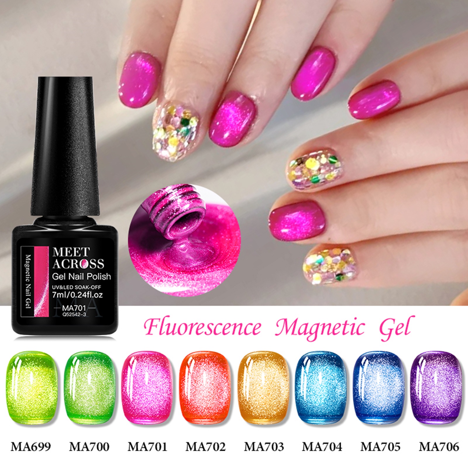12PCS/SET Green Cat Magnetic G - Resin Glitter Pack recensione e prezzo