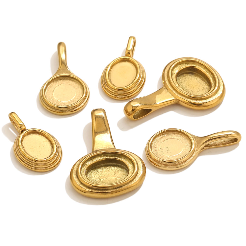 5pcs Stainless Steel Round Ova - Resin Crafts recensione e prezzo