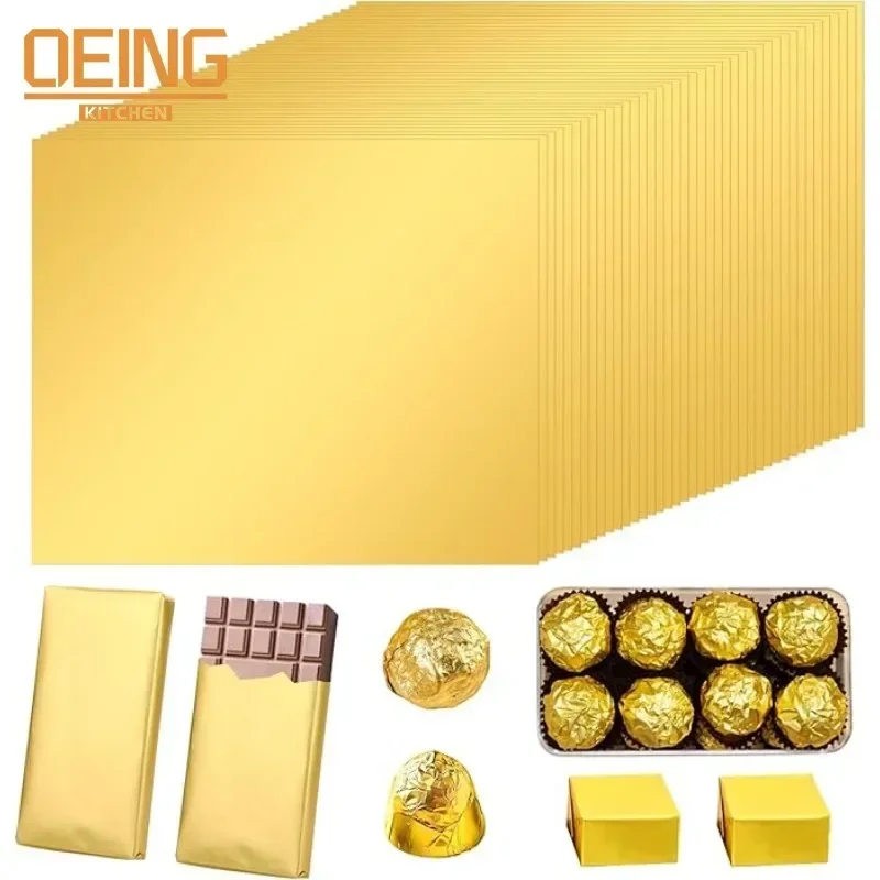 100PCS Large Dubai Chocolate C - Gold Foil Flakes recensione e prezzo