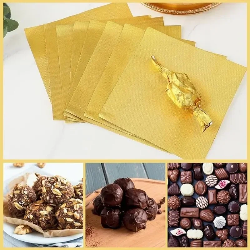 100PCS Large Dubai Chocolate C - Gold Foil Flakes recensione e prezzo