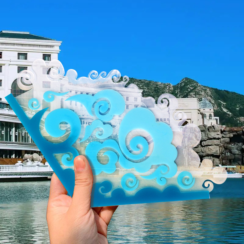 DIY Chinese Folding Fan Silico - Resin Ocean Wave Mold recensione e prezzo
