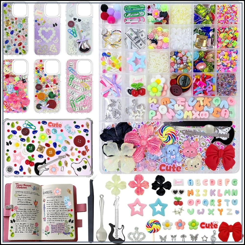 2280Pcs Junk Case Charms Kit,  - Resin Jewelry Kit recensione e prezzo