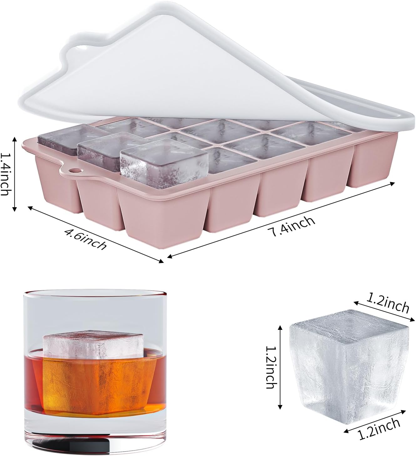Silicone Ice Cube Tray 3 Pack  - Silicone Mold Tray recensione e prezzo