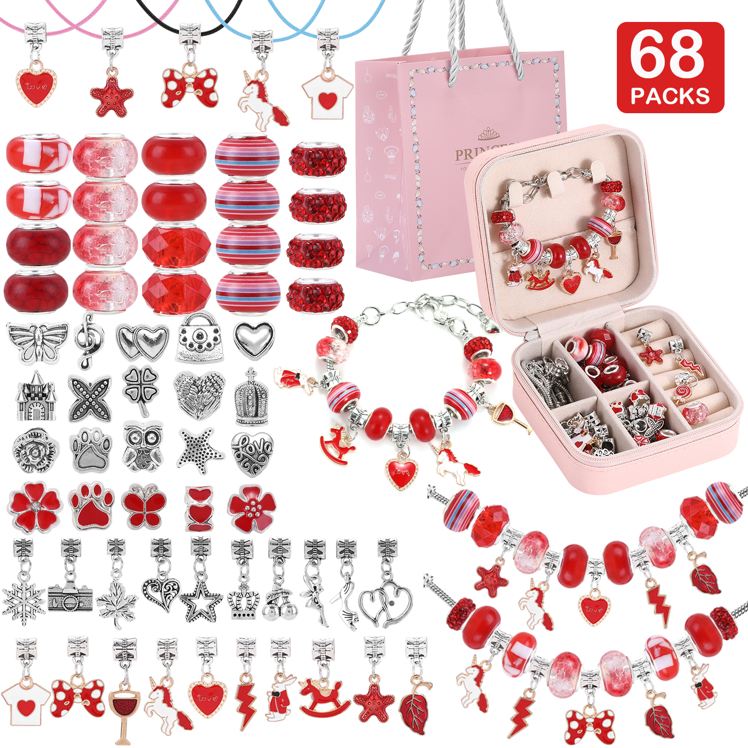68-Piece Beaded Bracelet Makin - Resin Craft Kit recensione e prezzo