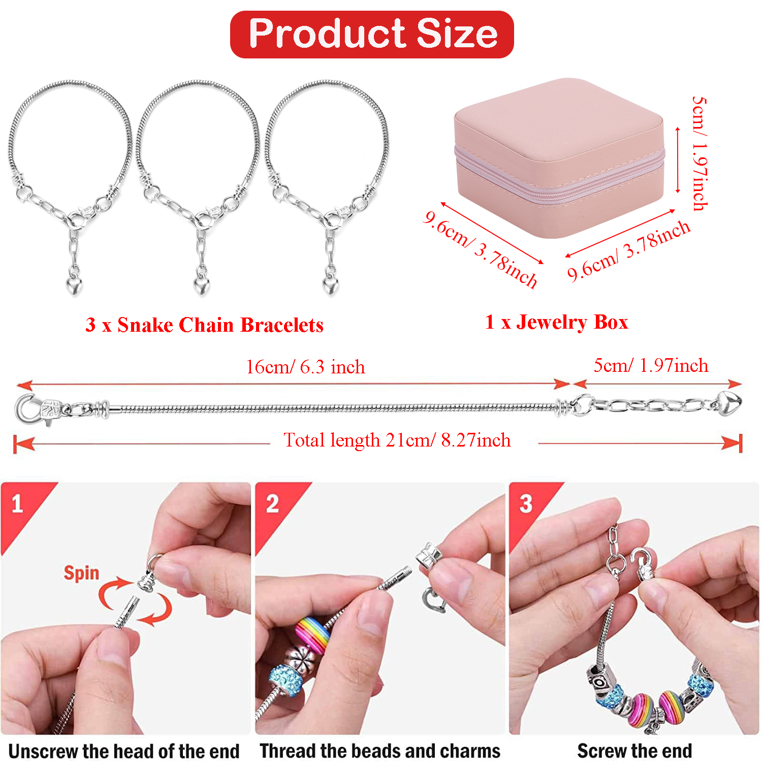 68-Piece Beaded Bracelet Makin - Resin Craft Kit recensione e prezzo