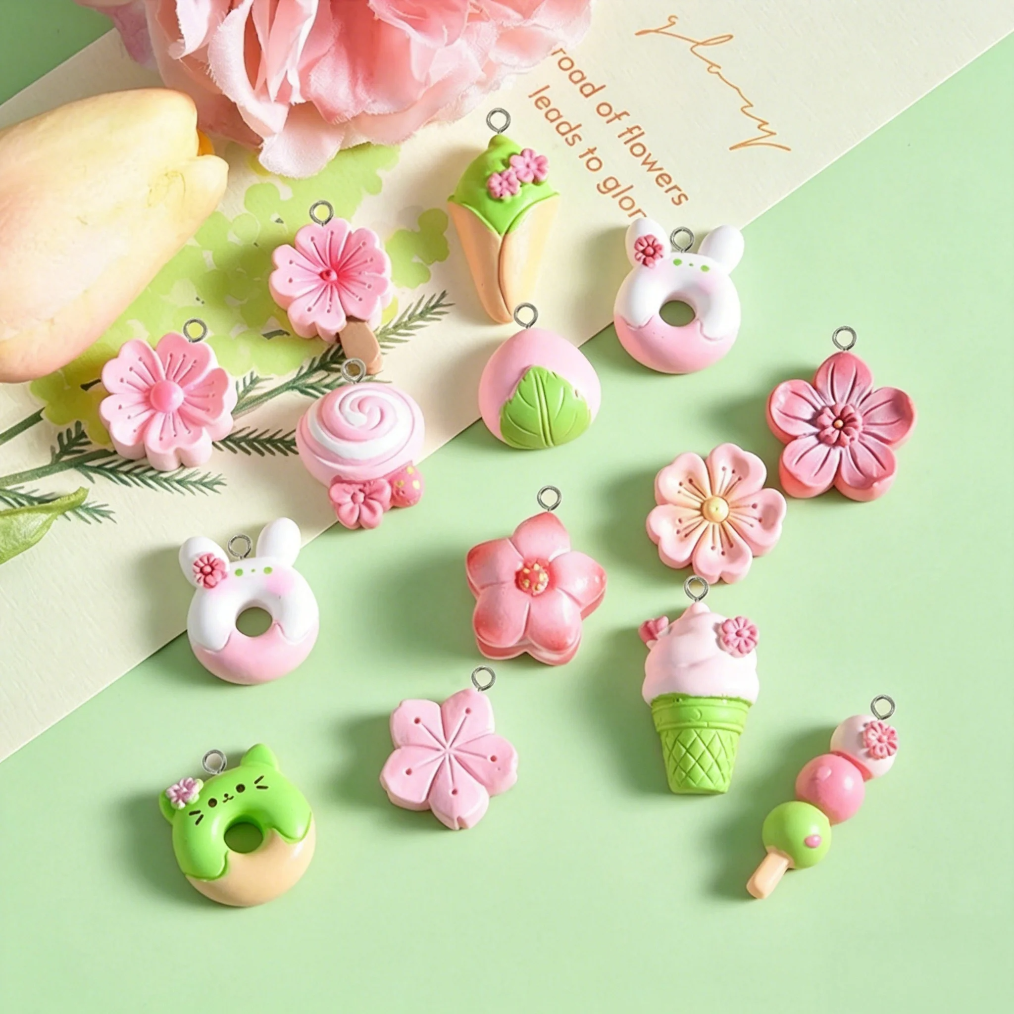 10Pcs Mixed Sweet Resin Pendan - Resin Craft Projects recensione e prezzo