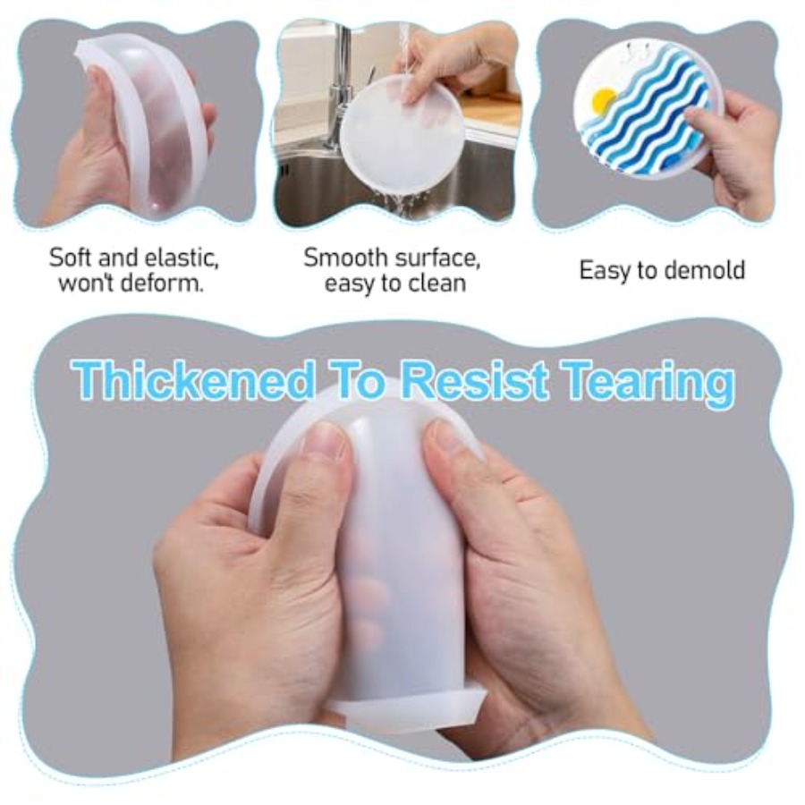 2 PCS Resin Coaster Molds, Rou - Coaster Mold Round recensione e prezzo