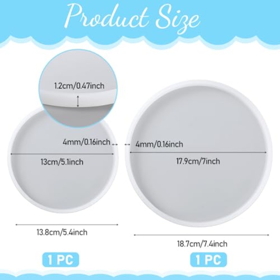 2 PCS Resin Coaster Molds, Rou - Coaster Mold Round recensione e prezzo