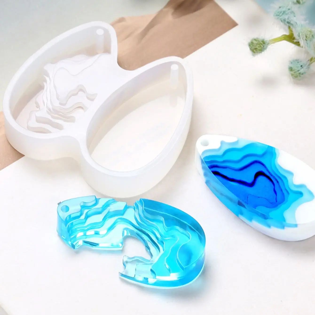 Round Water Drop Handmade DIY  - Resin Ocean Wave Mold recensione e prezzo