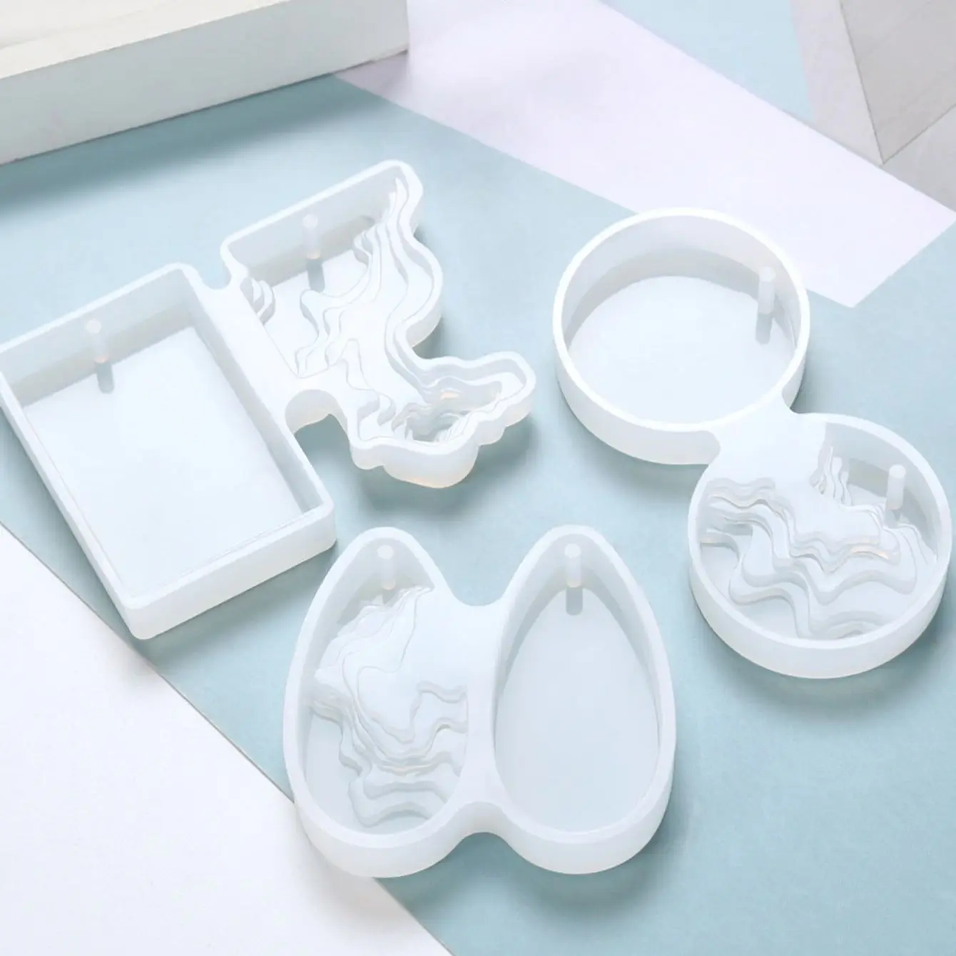 Round Water Drop Handmade DIY  - Resin Ocean Wave Mold recensione e prezzo