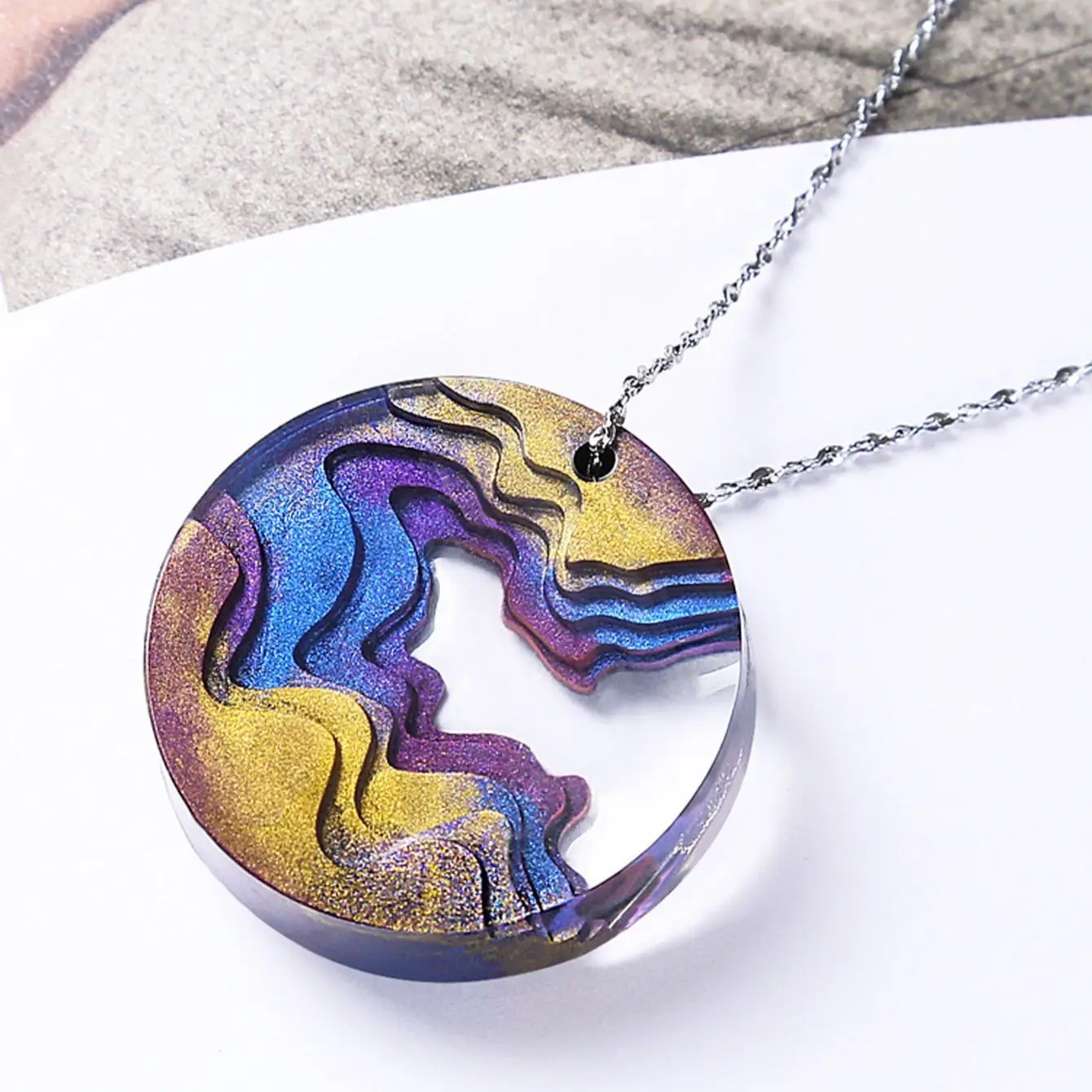 Round Water Drop Handmade DIY  - Resin Ocean Wave Mold recensione e prezzo