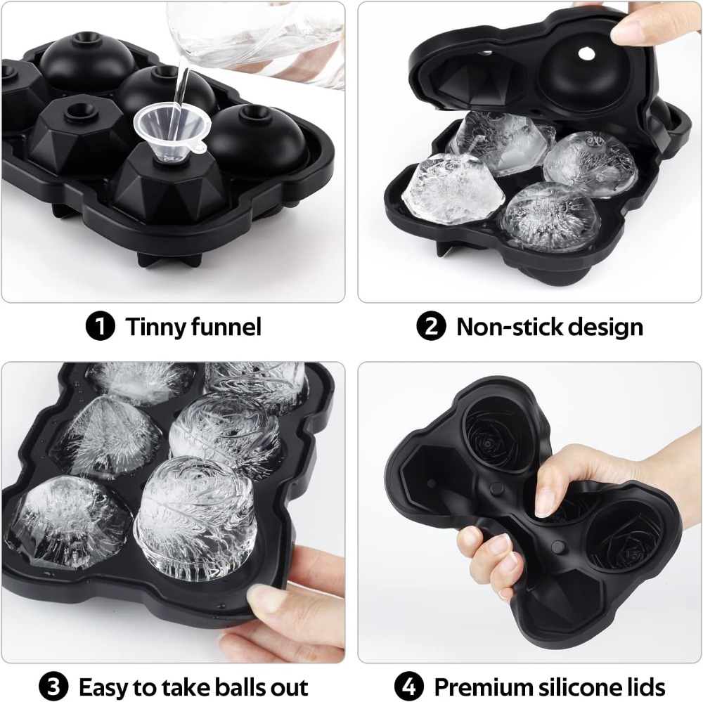 2 Inch Rose & Diamond Ice Cube - Silicone Mold Tray recensione e prezzo