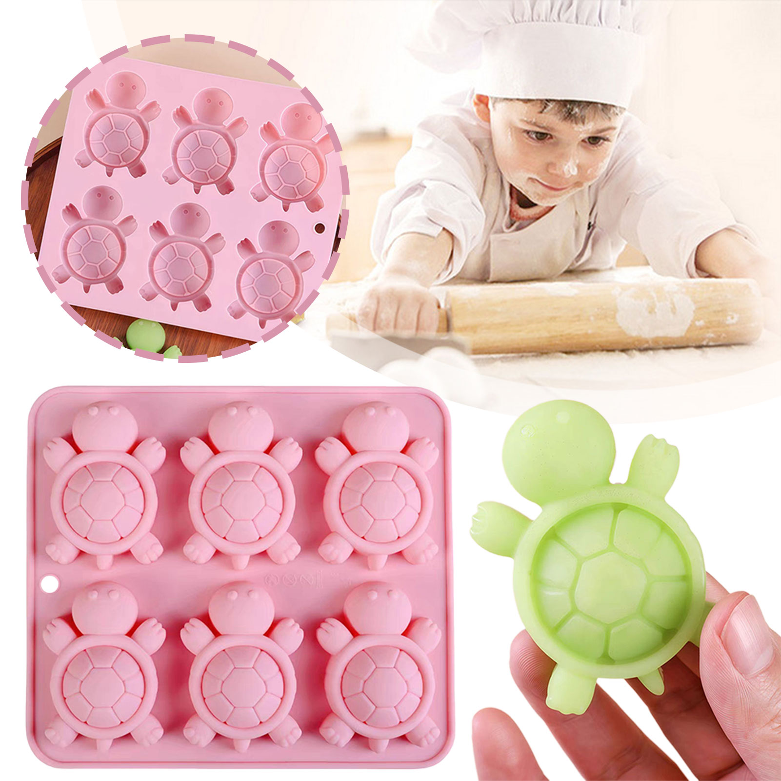 Turtles Ice Tray 3D Tortoises  - Silicone Mold Tray recensione e prezzo
