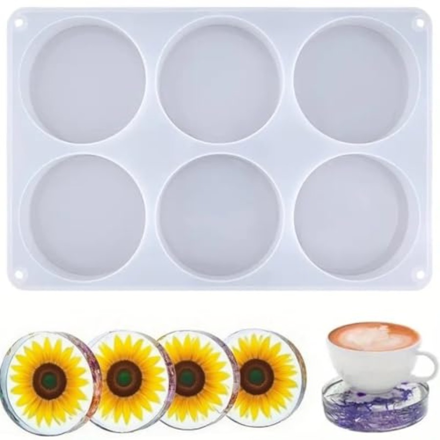 6-Cavity Deep Round Coaster Si - Coaster Mold Round recensione e prezzo