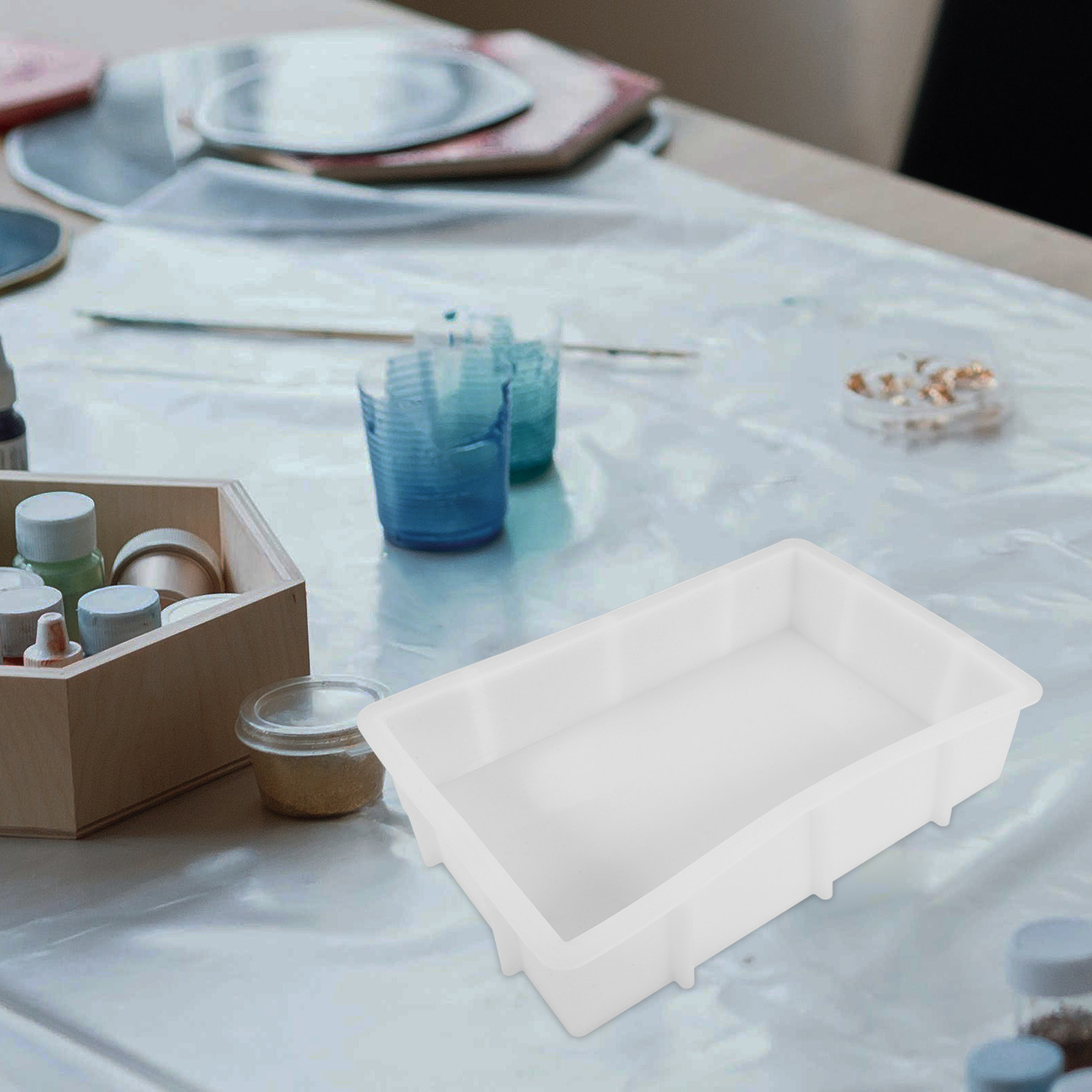 Large Rectangle Resin Silicone - Flower Preservation Resin recensione e prezzo
