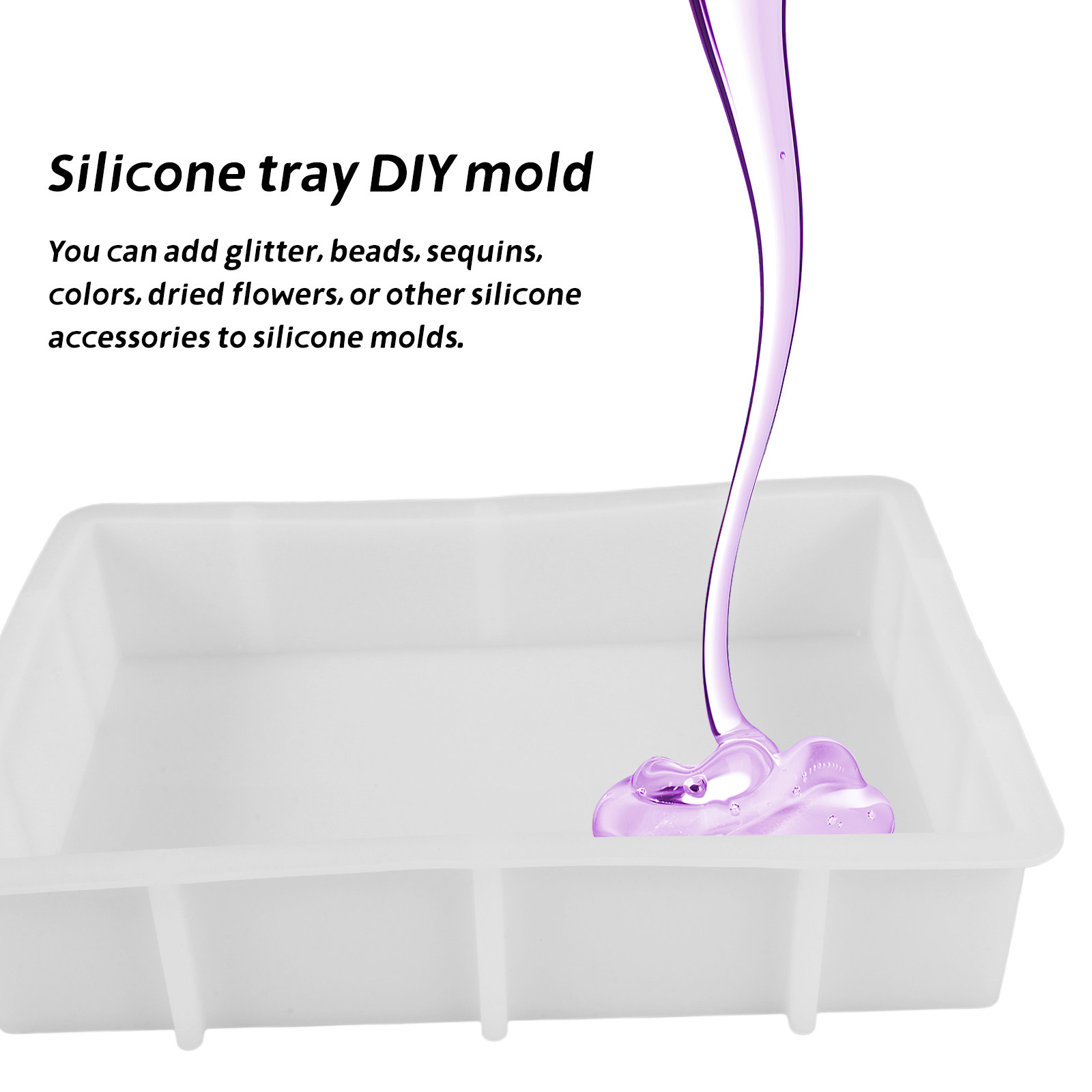 Large Rectangle Resin Silicone - Flower Preservation Resin recensione e prezzo
