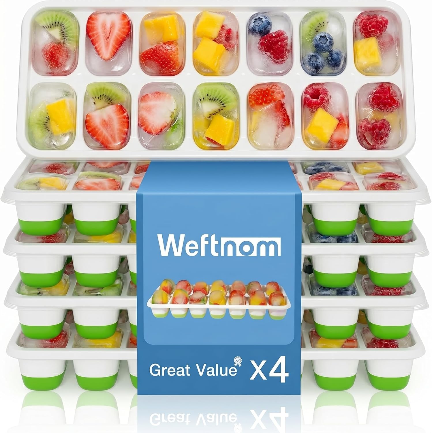 Ice Cube Trays with Lids for F - Silicone Mold Tray recensione e prezzo
