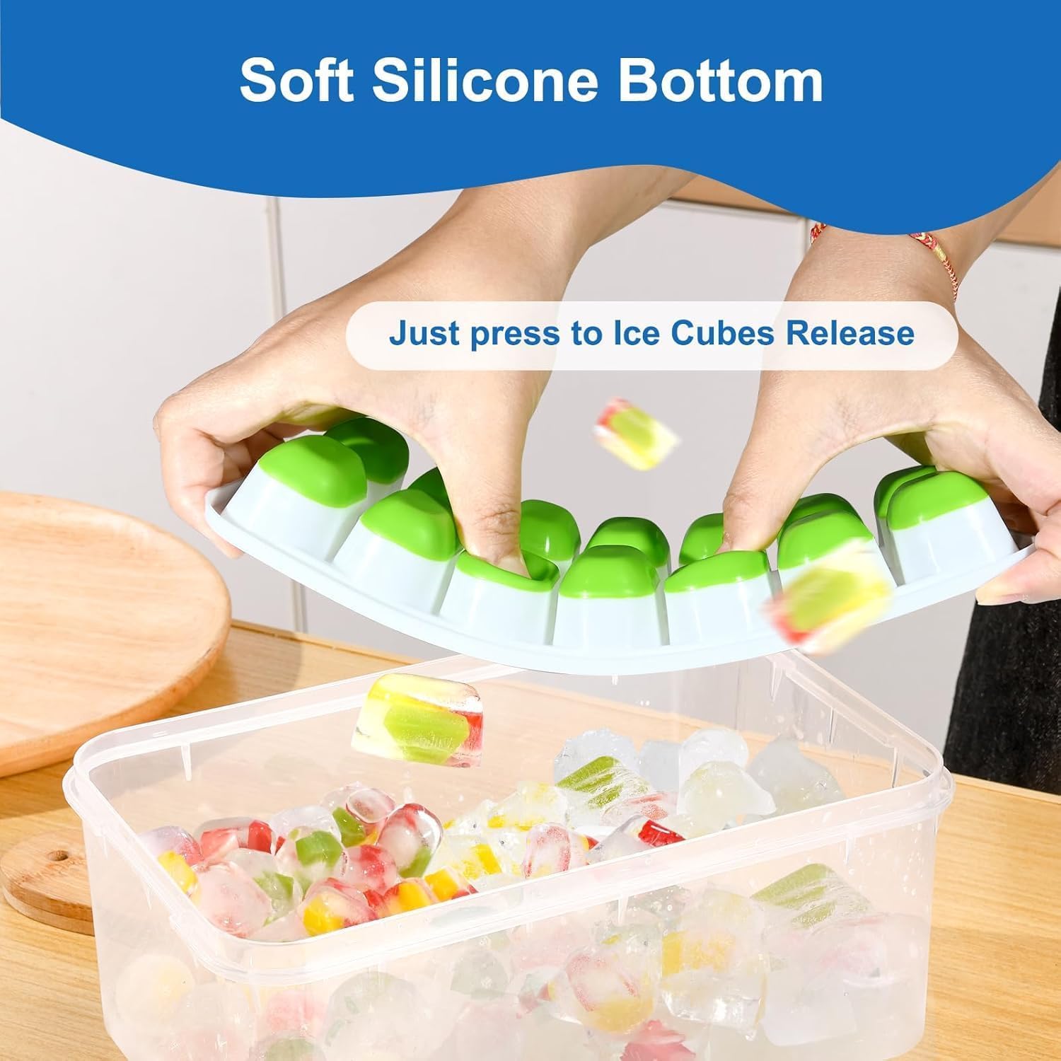 Ice Cube Trays with Lids for F - Silicone Mold Tray recensione e prezzo
