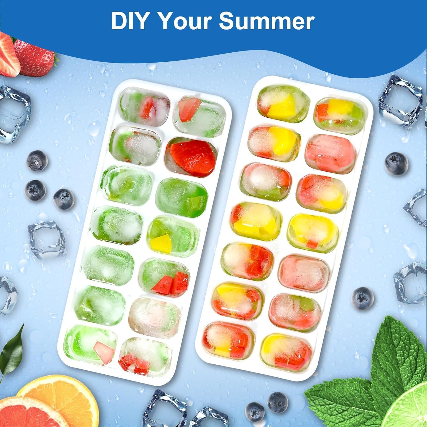 Ice Cube Trays with Lids for F - Silicone Mold Tray recensione e prezzo