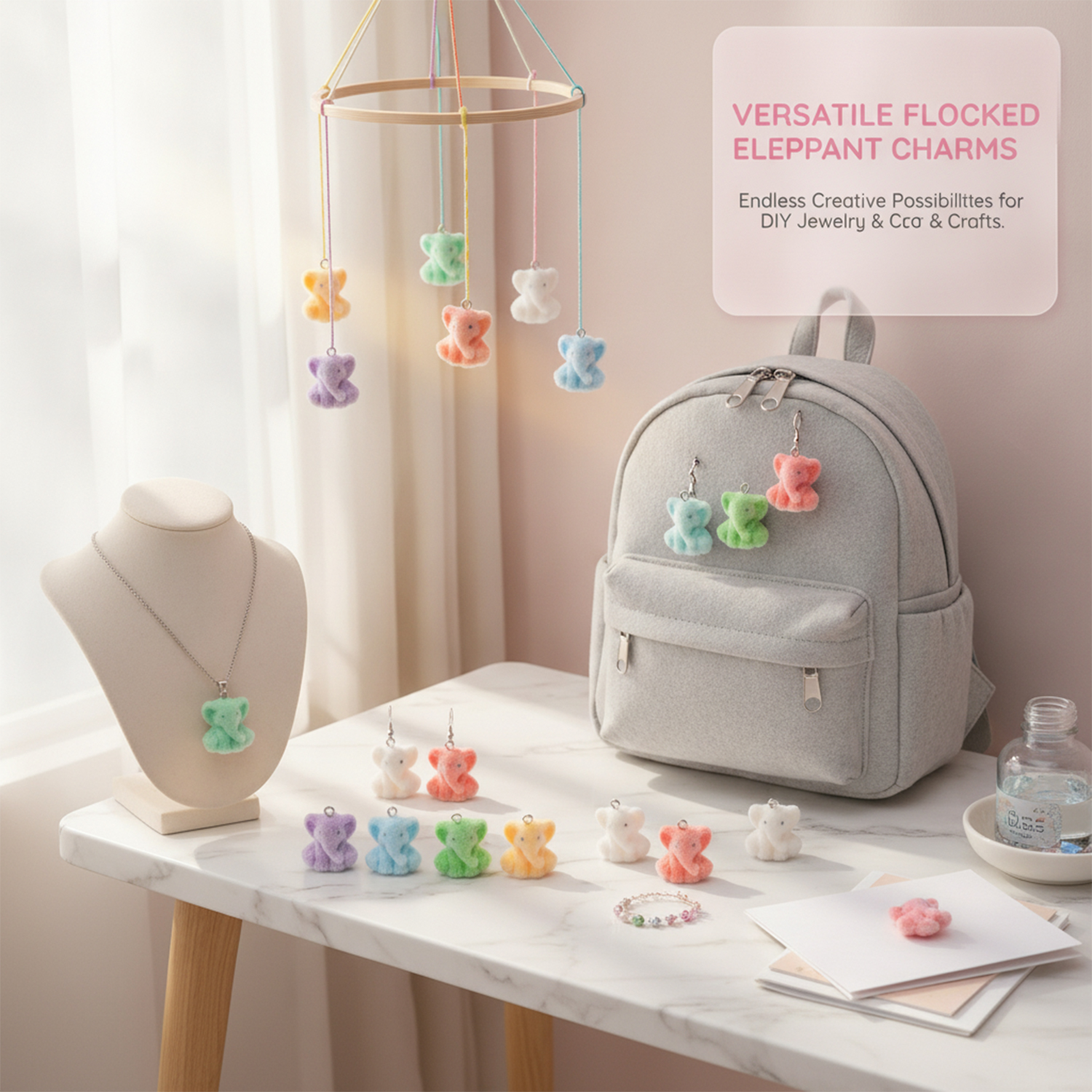 2/10pcs Resin Flocking Cute Li - Resin Craft Projects recensione e prezzo