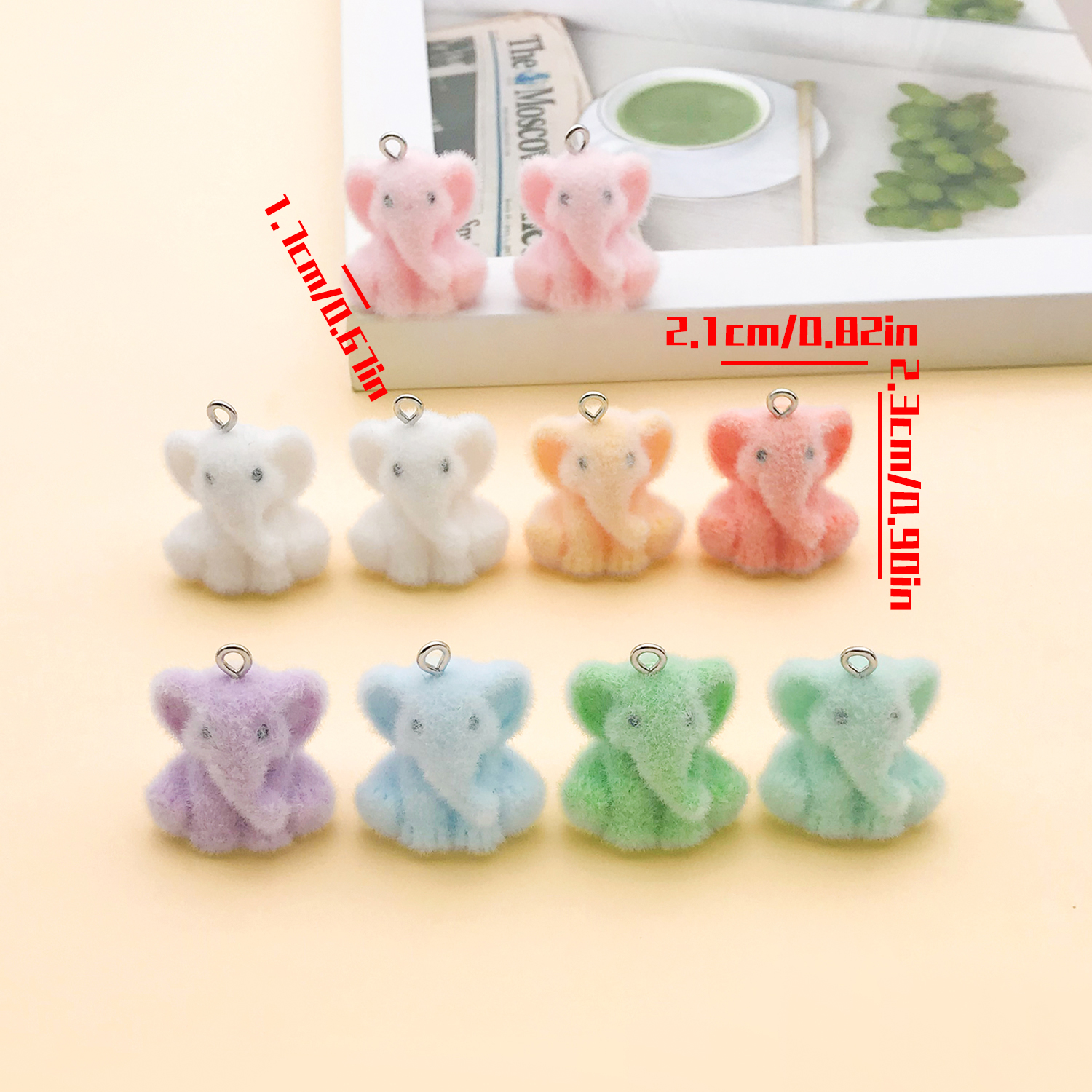 2/10pcs Resin Flocking Cute Li - Resin Craft Projects recensione e prezzo