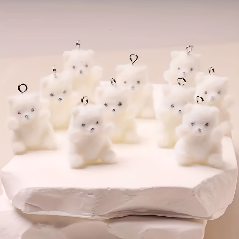 6Pcs Polar Bear Resin Charms C - Resin Craft Material recensione e prezzo