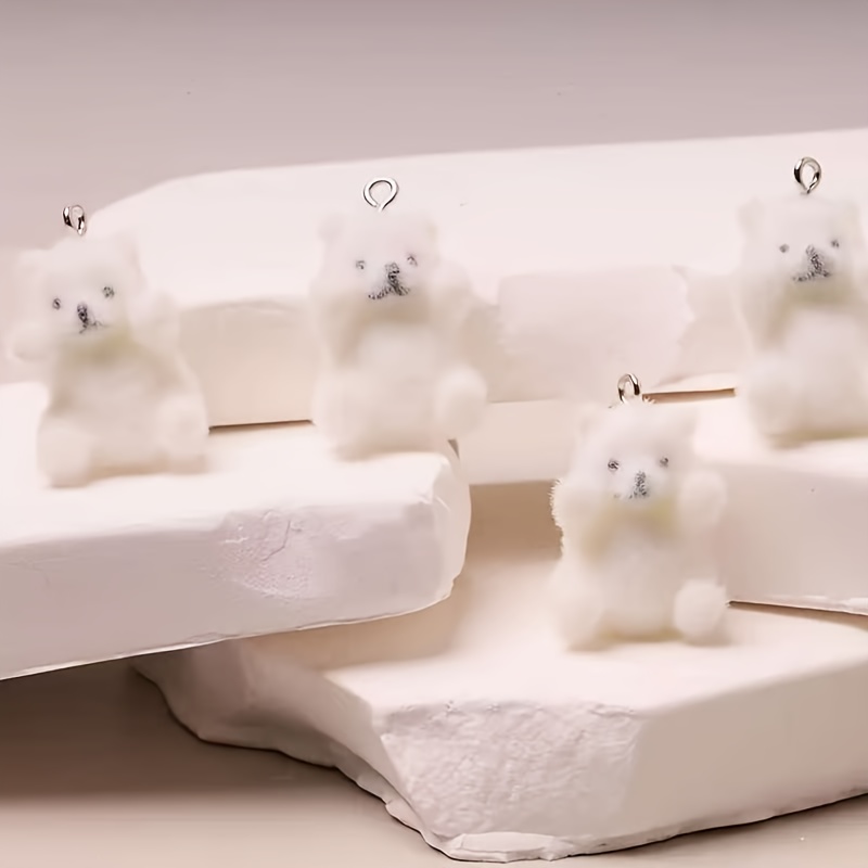 6Pcs Polar Bear Resin Charms C - Resin Craft Material recensione e prezzo