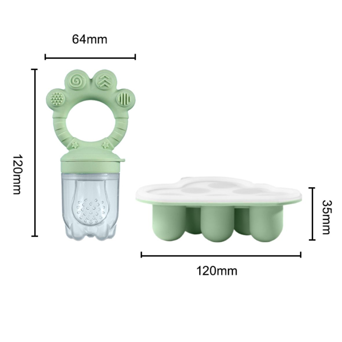 Baby Fruit Food Feeder & Freez - Silicone Mold Tray recensione e prezzo