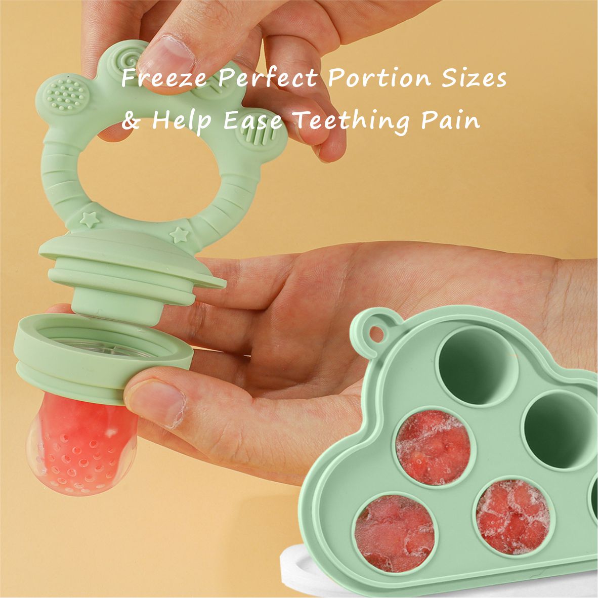 Baby Fruit Food Feeder & Freez - Silicone Mold Tray recensione e prezzo