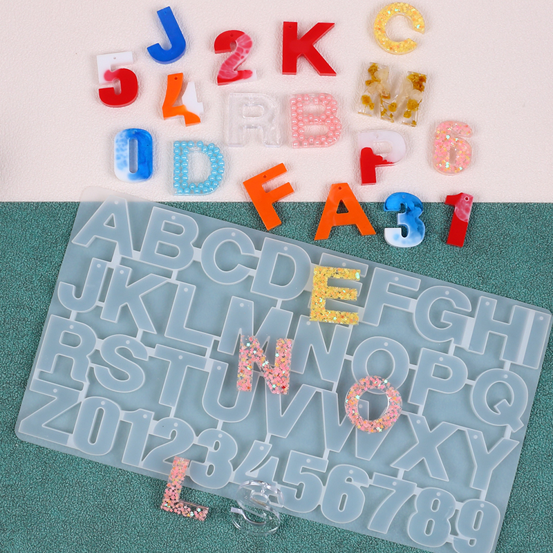 Letter Number Keychain Silicon - Gold Foil Flakes recensione e prezzo