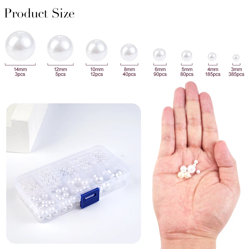 800pcs Artificial Faux Pearl R - Resin Craft Kit recensione e prezzo