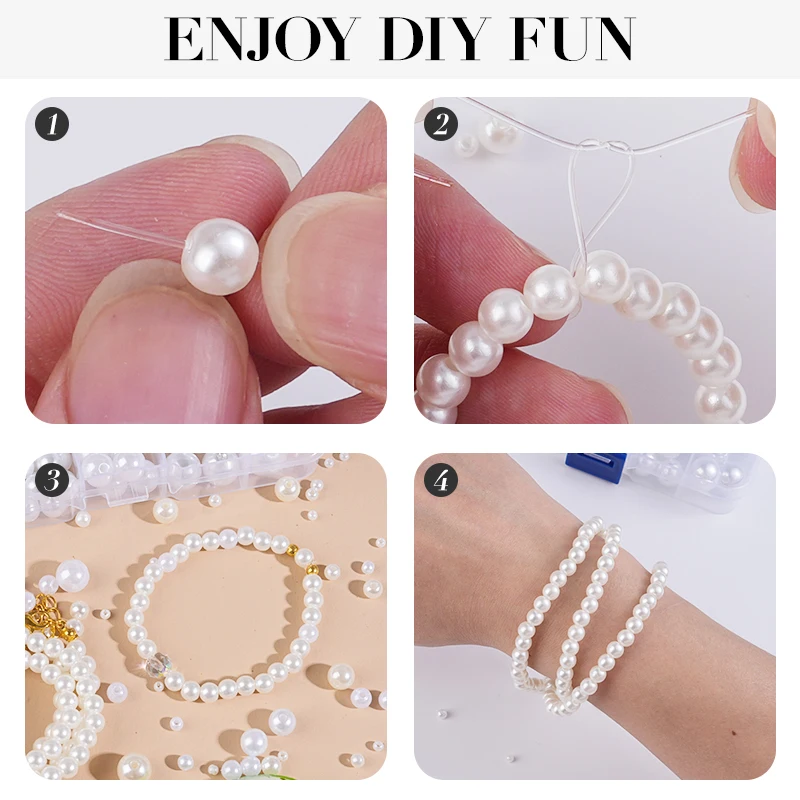 800pcs Artificial Faux Pearl R - Resin Craft Kit recensione e prezzo