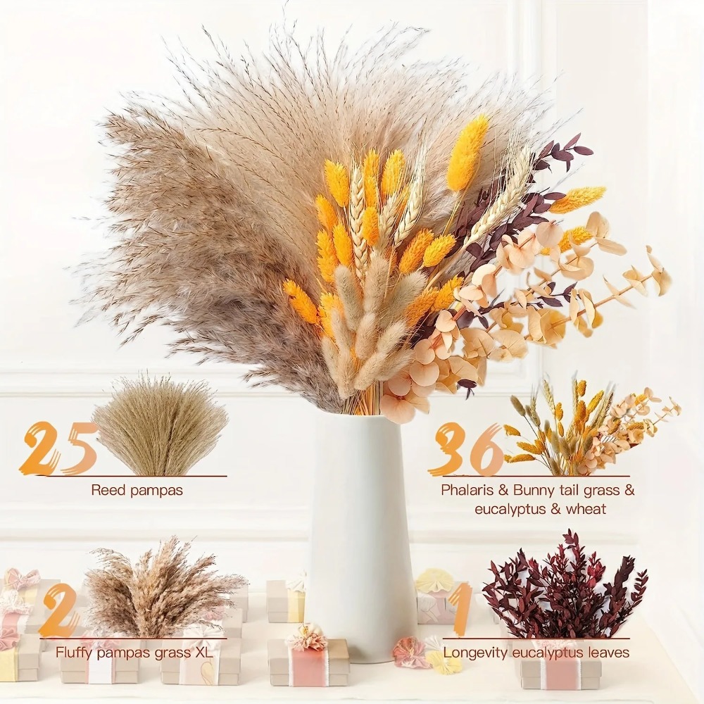 80Pieces Natural Dried Flowers - Dried Flower Bulk recensione e prezzo