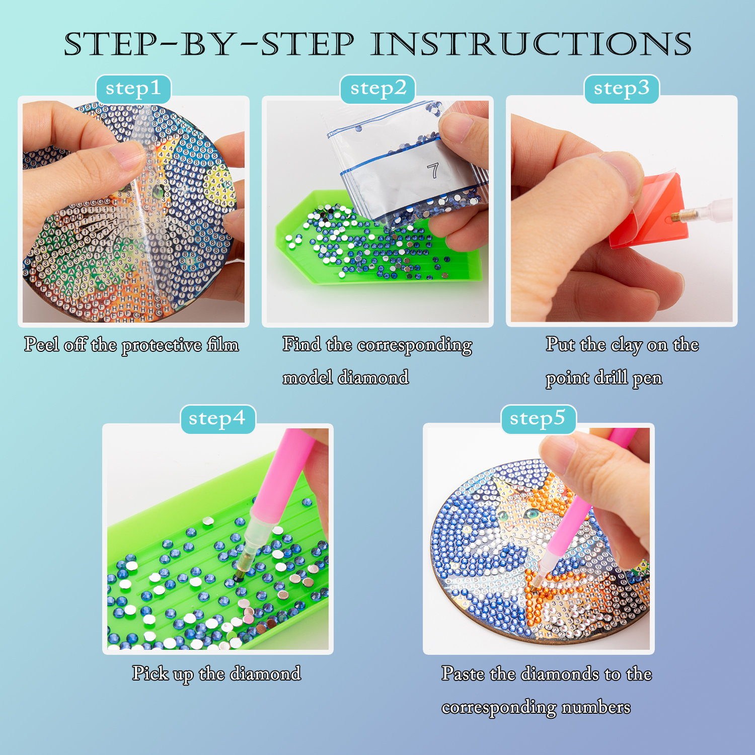 8 Pieces/Set of Diamond Painte - Resin Craft Kit recensione e prezzo
