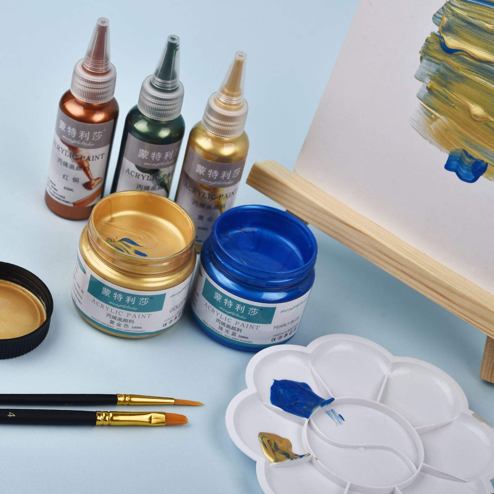 7 Colors 60ml/Bottle Metallic  - Resin Pigment Set recensione e prezzo