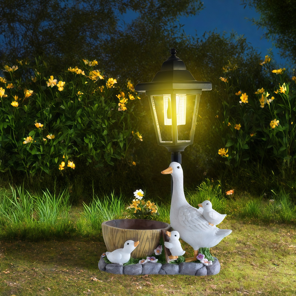 Solar Duck Night Light Garden  - Resin Craft Material recensione e prezzo